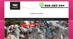 Desktop Screenshot of lafiestadelaespuma.com