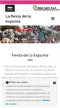 Mobile Screenshot of lafiestadelaespuma.com