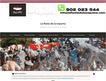 Tablet Screenshot of lafiestadelaespuma.com